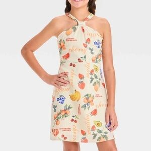 Art Class - Girls' Printed Halter Slip Dress Size XL (14)